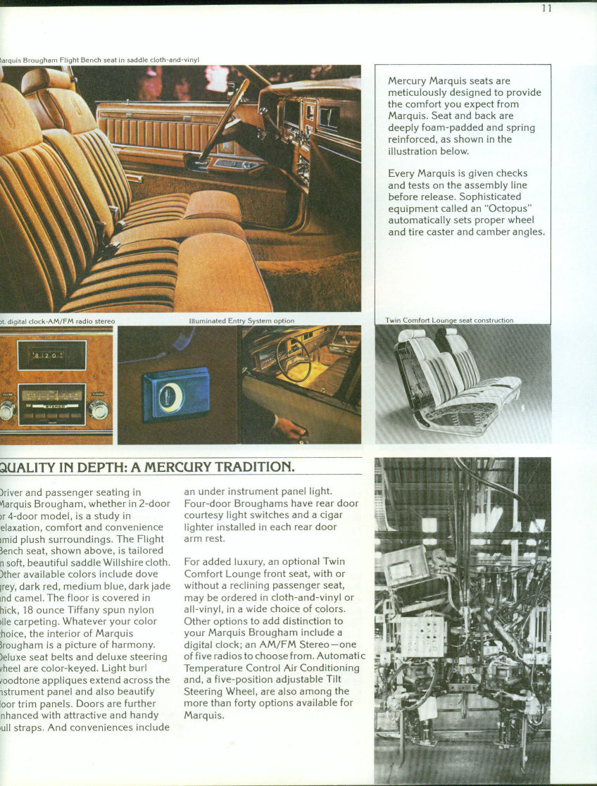 1978 Mercury Marquis Brochure Page 1
